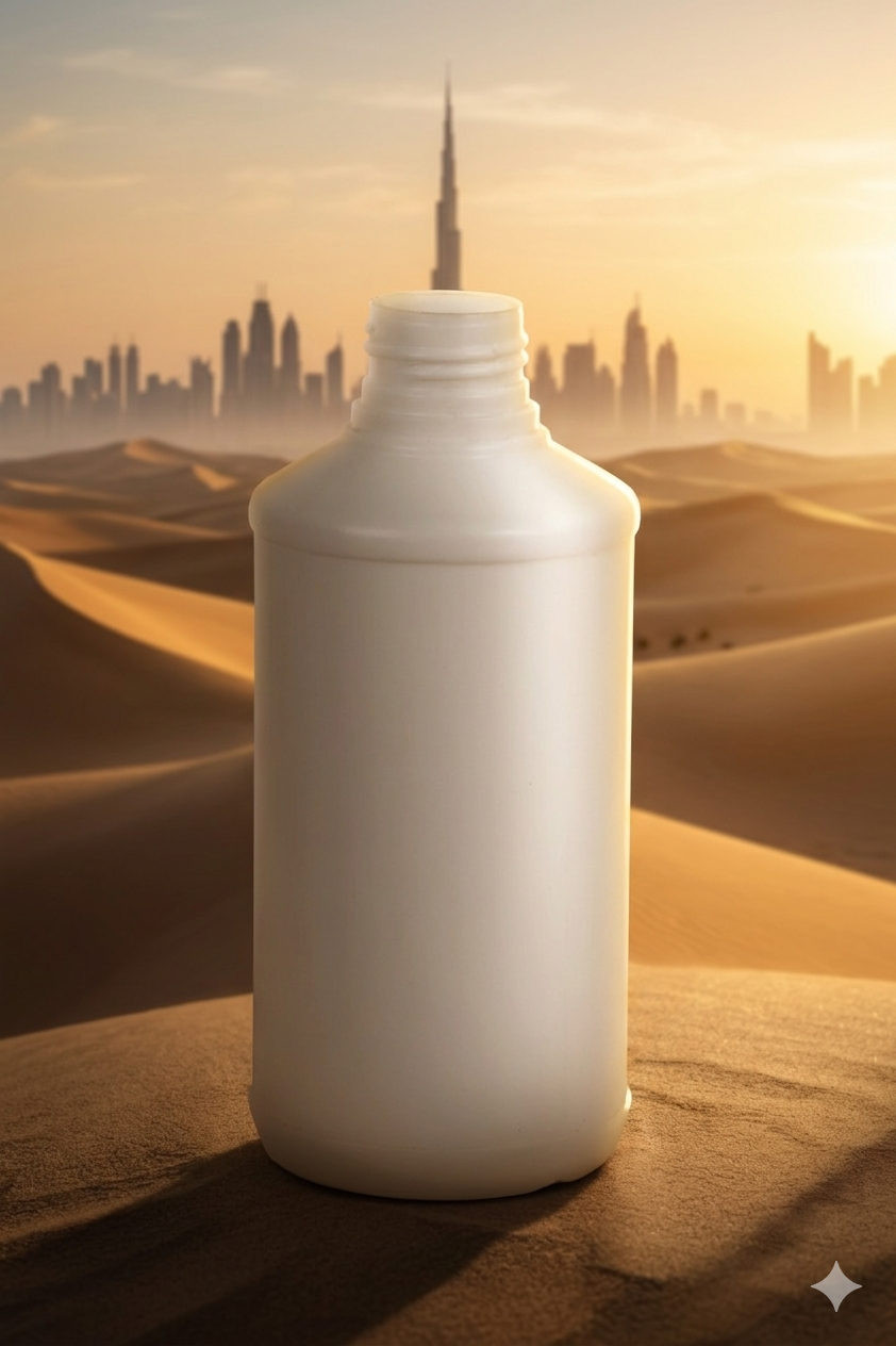 Blow Moulded Geometry Fluid Container